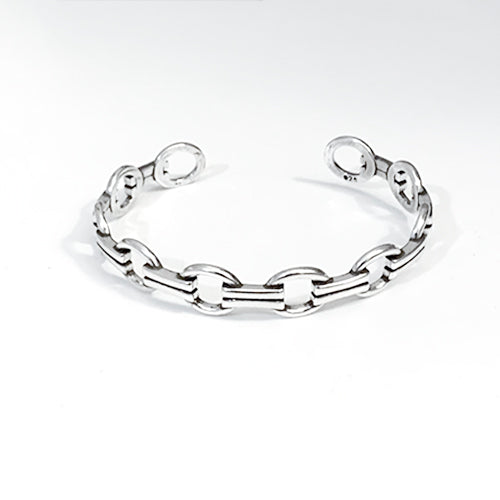 AARVO Luminis Silver Cuff Bangle-BNG1012