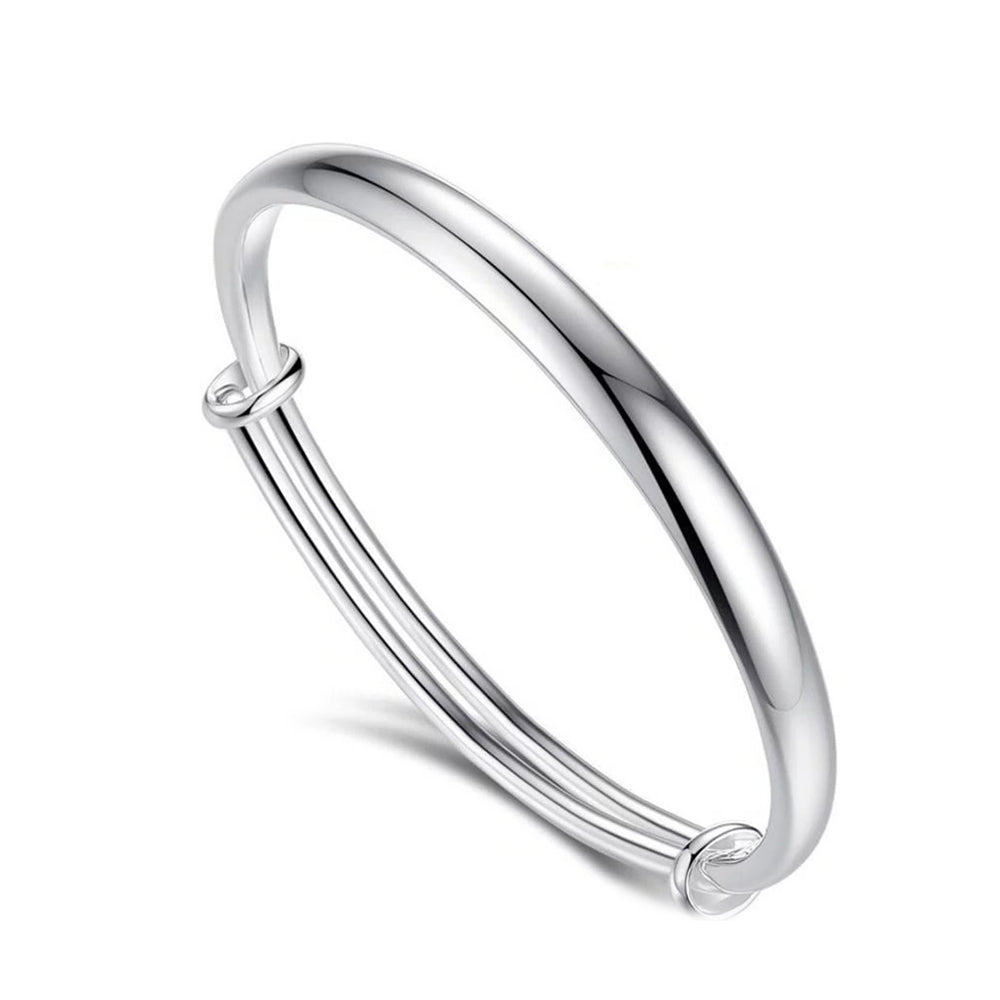 AARVO Eternal Elegance Sterling Silver Bangle- BNG1007